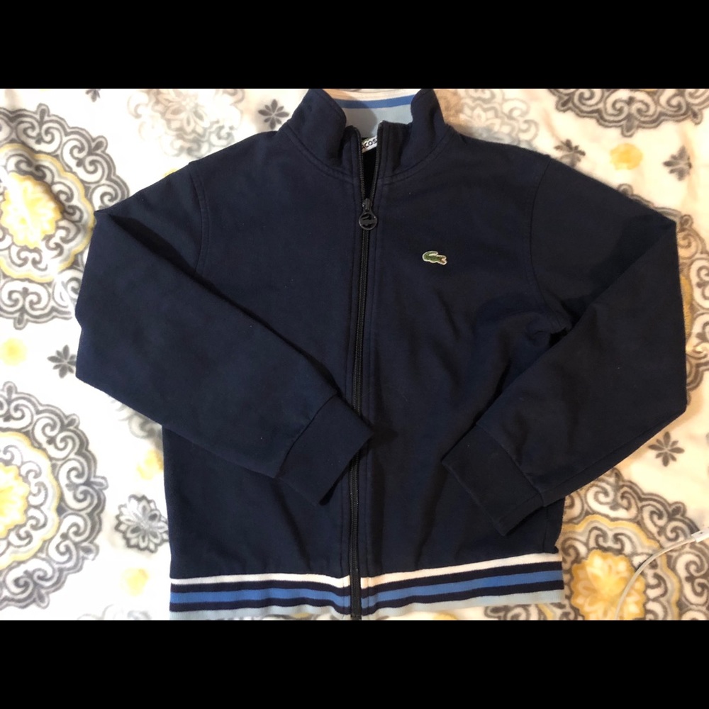 Lacoste boys zip-up sweater ❣️
